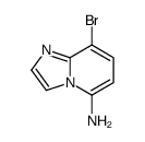 IMidazo[1,2-a]pyridin-5-amine, 8-bromo-结构式