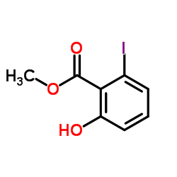 Methyl 2-hydroxy-6-iodobenzoate结构式