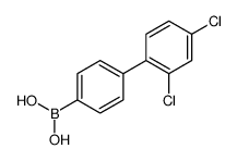 (2',4'-Dichloro-4-biphenylyl)boronic acid结构式