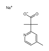 sodium 2-methyl-2-(4-methylpyridin-2-yl)propanoate Structure