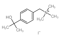 Benzenemethanaminium,4-(1-hydroxy-1-methylethyl)-N,N,N-trimethyl-, iodide (1:1) structure