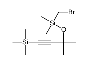 bromomethyl-dimethyl-(2-methyl-4-trimethylsilylbut-3-yn-2-yl)oxysilane结构式