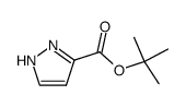 1H-吡唑-3-羧酸叔丁酯结构式