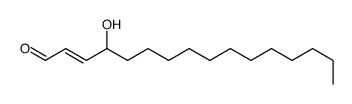 (E)-4-hydroxyhexadec-2-enal结构式