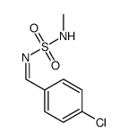 N-methyl-N'-[4-chlorophenylmethylidene]sulfamide Structure