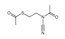 Ethanethioic acid,S-[2-(acetylcyanoamino)ethyl] ester structure