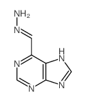 9H-Purine-6-carboxaldehyde,hydrazone结构式