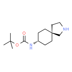 tert-butyl (5r,8r)-2-azaspiro[4.5]dec-8-ylcarbamate结构式