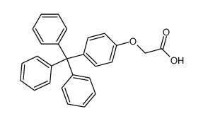 [4-(triphenylmethyl)phenoxy]acetic acid结构式