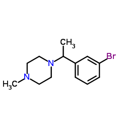 1-[1-(3-Bromophenyl)ethyl]-4-methylpiperazine Structure