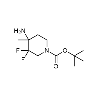 Tert-butyl 4-amino-3,3-difluoro-4-methylpiperidine-1-carboxylate structure