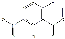 2-Chloro-6-fluoro-3-nitro-benzoic acid methyl ester Structure