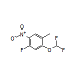 1-(Difluoromethoxy)-5-fluoro-2-methyl-4-nitrobenzene Structure