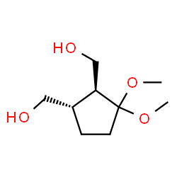 1,2-Cyclopentanedimethanol,3,3-dimethoxy-,(1S-trans)-(9CI) Structure