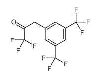 3-[3,5-bis(trifluoromethyl)phenyl]-1,1,1-trifluoropropan-2-one结构式