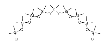 α,ω-Dichlor-octadecamethyl-nonasiloxan Structure