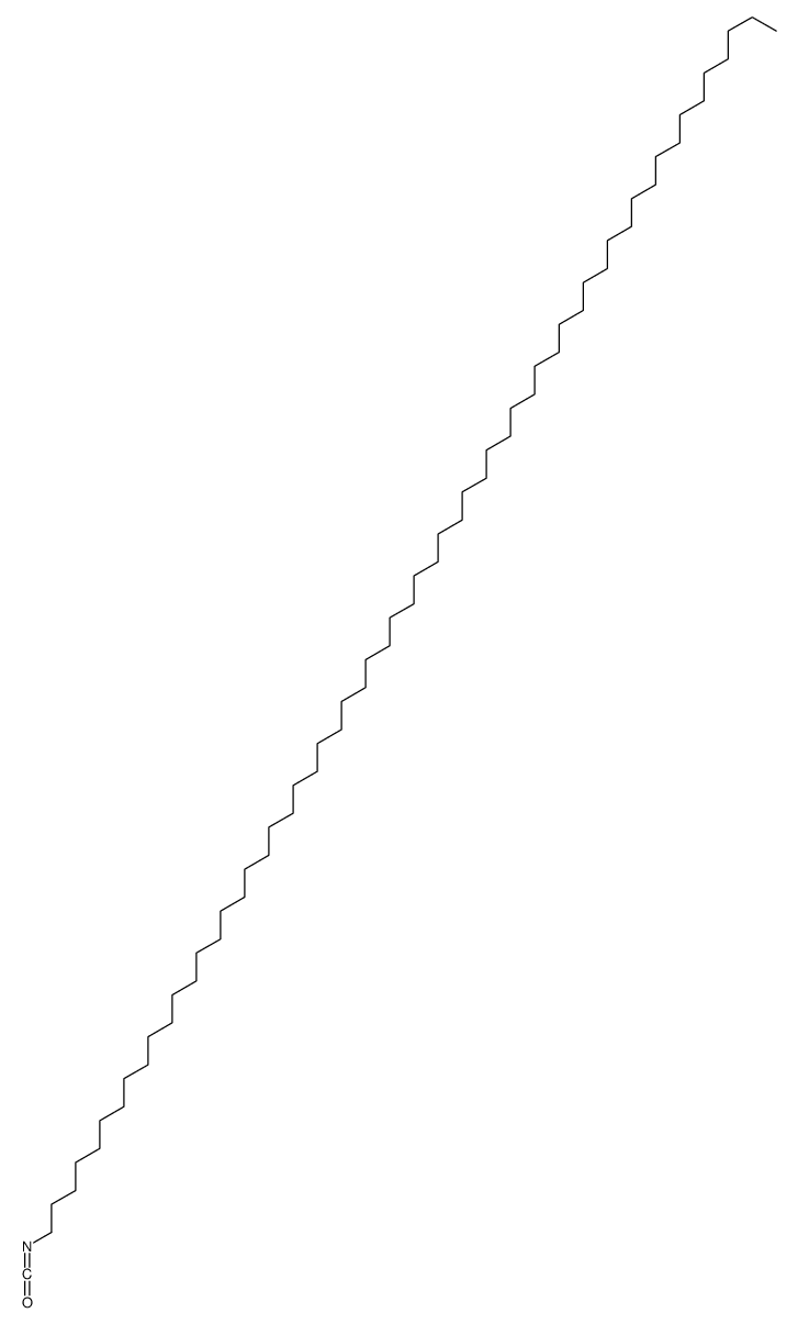 1-isocyanatohexacontane Structure