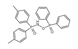 N-((diphenylphosphoryl)oxy)-P,P-di-p-tolylphosphinic amide结构式