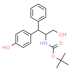 4-[2-(Boc-amino)-3-hydroxy-1-phenylpropyl]phenol structure