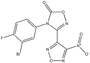 4-(3-bromo-4-fluorophenyl)-3-(4-nitro-1,2,5-oxadiazol-3-yl)-1,2,4-oxadiazol-5(4H)-one picture