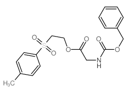 Glycine,N-[(phenylmethoxy)carbonyl]-, 2-[(4-methylphenyl)sulfonyl]ethyl ester structure