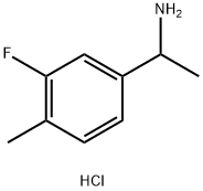 1-(3-Fluoro-4-methylphenyl)ethanamine hydrochloride structure