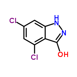 4,6-Dichloro-1,2-dihydro-3H-indazol-3-one Structure