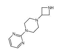 2-[4-(3-AZETIDINYL)-1-PIPERAZINYL]-PYRIMIDINE结构式