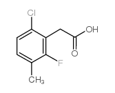 6-Chloro-2-Fluoro-3-Methylphenylacetic Acid structure