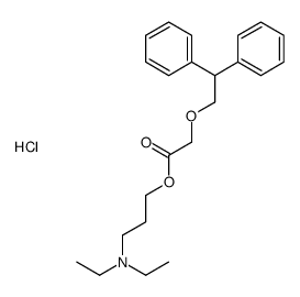 3-(diethylamino)propyl 2-(2,2-diphenylethoxy)acetate,hydrochloride结构式