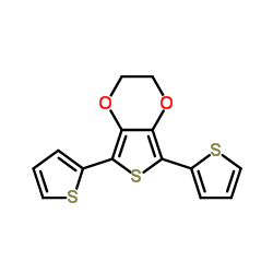 5,7-Di(2-thienyl)-2,3-dihydrothieno[3,4-b][1,4]dioxine结构式