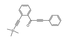 3-phenyl-1-{2-[(trimethylsilyl)ethynyl]phenyl}prop-2-yn-1-one Structure