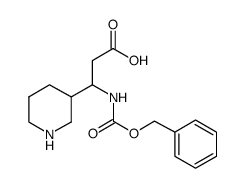 3-N-Cbz-3-氨基-哌啶-丙酸结构式