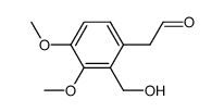 (2-hydroxymethyl-3,4-dimethoxy-phenyl)-acetaldehyde Structure