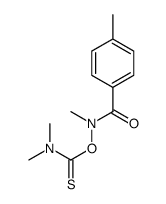 O-[methyl-(4-methylbenzoyl)amino] N,N-dimethylcarbamothioate Structure