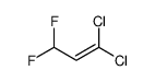 1,1-dichloro-3,3-difluoroprop-1-ene结构式