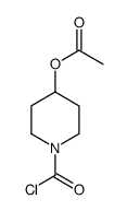 (1-carbonochloridoylpiperidin-4-yl) acetate Structure