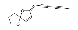 (2E)-2-hexa-2,4-diynylidene-1,6-dioxaspiro[4.4]non-3-ene结构式