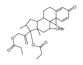 [2-[(8S,9R,10S,11S,13S,14S,16S,17R)-9-bromo-11-hydroxy-10,13,16-trimethyl-3-oxo-17-propanoyloxy-6,7,8,11,12,14,15,16-octahydrocyclopenta[a]phenanthren-17-yl]-2-oxoethyl] propanoate picture