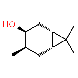 (1alpha,3alpha,4alpha,6alpha)-4,7,7-trimethylbicyclo[4.1.0]heptan-3-ol structure