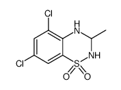 5,7-dichloro-3-methyl-3,4-dihydro-2H-benzo[e][1,2,4]thiadiazine 1,1-dioxide Structure