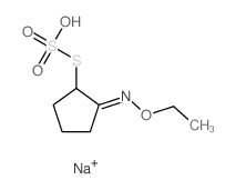 (1Z)-1-ethoxyimino-2-sulfosulfanyl-cyclopentane structure