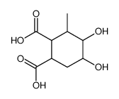 4,5-dihydroxy-3-methylcyclohexane-1,2-dicarboxylic acid Structure