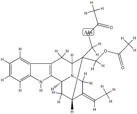 16-[(Acetyloxy)methyl]sarpagan-17-ol acetate结构式