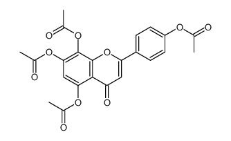 [4-(5,7,8-triacetyloxy-4-oxochromen-2-yl)phenyl] acetate Structure