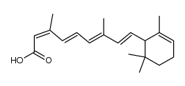 (2Z,4E,6E,8E)-3,7-dimethyl-9-(2,6,6-trimethylcyclohex-2-enyl)nona-2,4,6,8-tetraenoic acid Structure