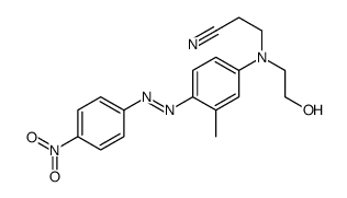 3-[N-(2-Hydroxyethyl)-4-[(4-nitrophenyl)azo]-m-toluidino]propanenitrile structure