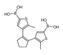 (4,4-(环戊二烯-1-烯-1,2-叉基)二(5-甲基噻吩-4,2-叉基))二硼酸结构式