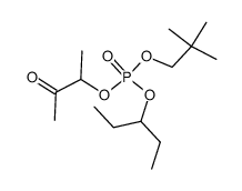 phosphoric acid 2,2-dimethyl-propyl ester 1-ethyl-propyl ester 1-methyl-2-oxo-propyl ester Structure