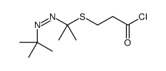 3-[2-(tert-butyldiazenyl)propan-2-ylsulfanyl]propanoyl chloride Structure